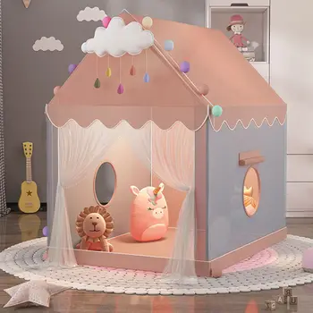 Children&#x27;s girl boy foldable toy tent indoor game house toys princess castle game baby bed divine tool game house baby gifts