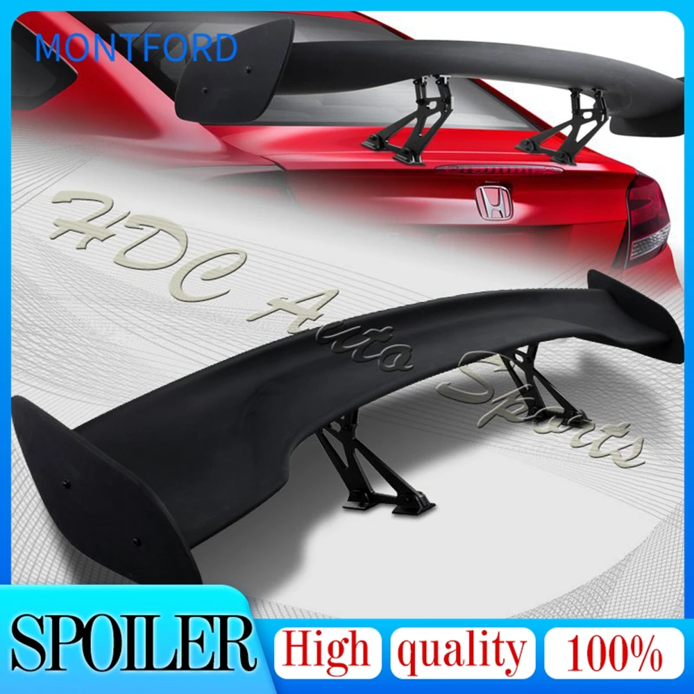 Universal GT Style Rear Spoiler Wing Back Tail For Sedan Exterior Body Kit Decoration Carbon Fiber Racing Car Tuning Accessories