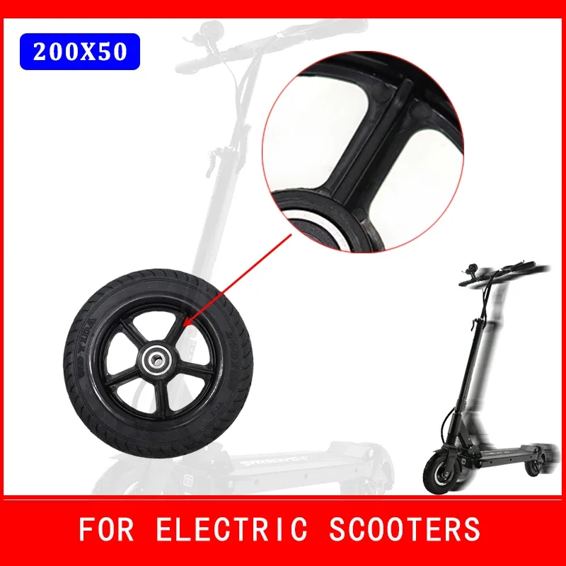 8 Inch Tire 200*50 Wheels Scooter Solid Tyre 200x50  Electric  Plastic Hub Non-pneumatic Tires for  Scooters