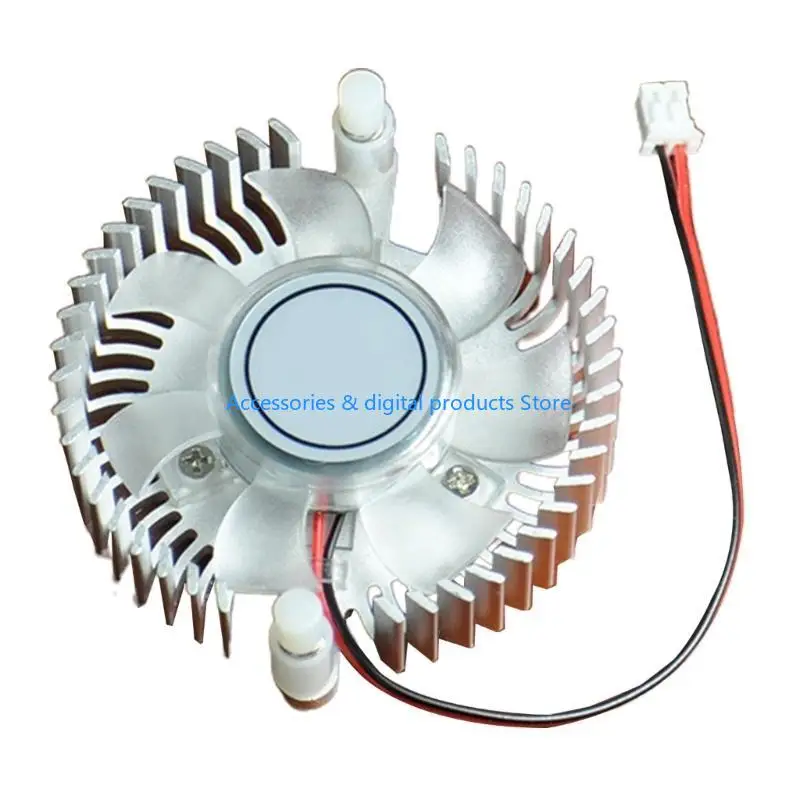 77JD Aluminum Heatsink with Fan for 3W 5W 10W High Power Computer CPU Graphics Heatsink Cooler 5.5cm Hole Spacing Radiator