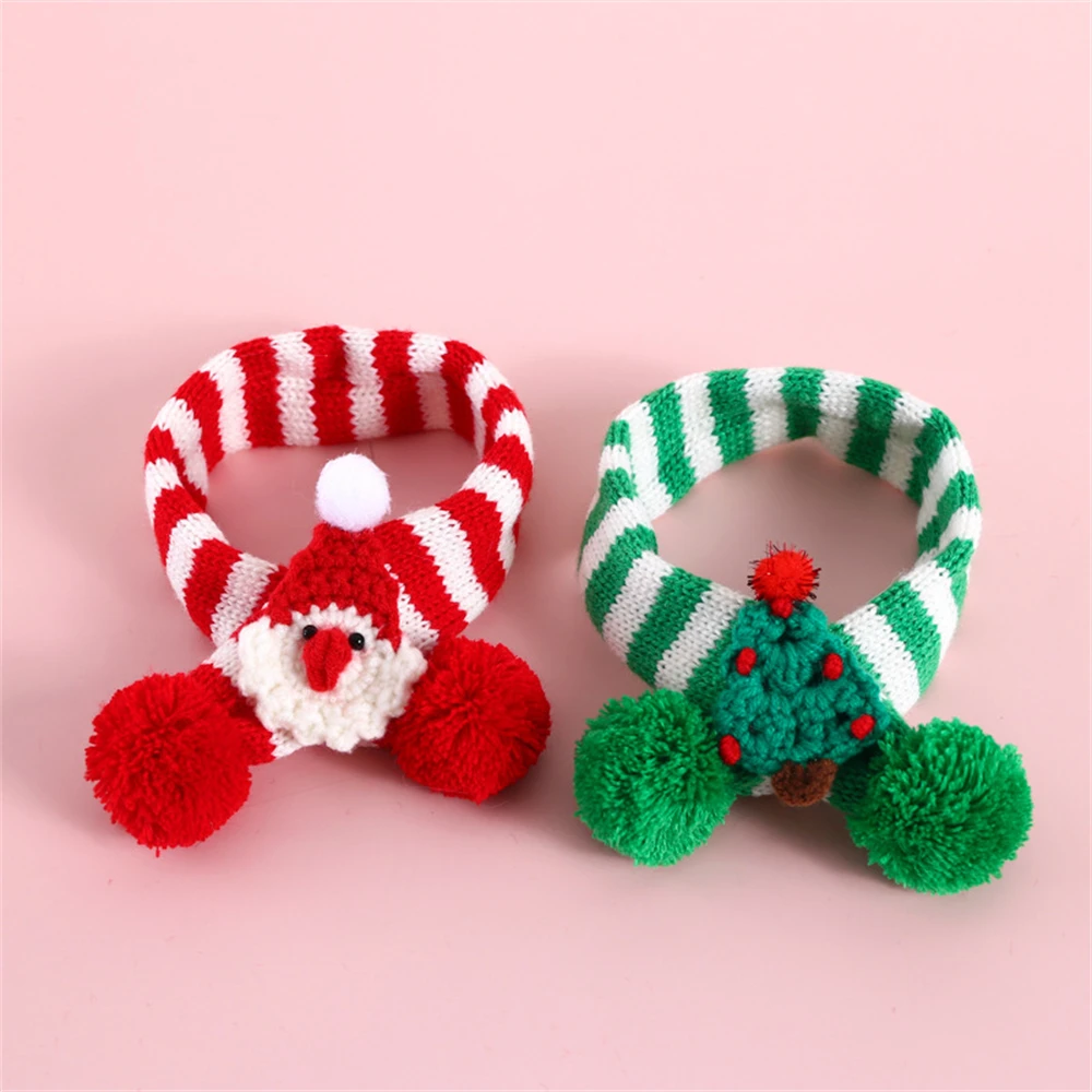 Knitted Scarves Christmas Fashionable Warm Best Seller High Quality Must Have Winter Cat Scarf Christmas Dog Accessories Scarf