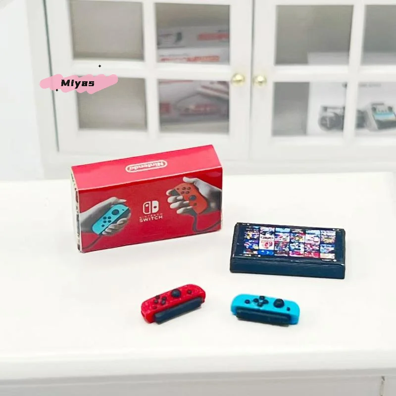 【M】1 Set Photography Props Dollhouse Simulation Game Console Toy Mini Model Scene Decoration Doll House Accessories