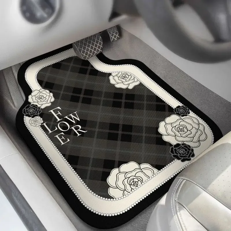 4PCS Universal Car Carpet Set with Non-Slip Backing Rugs Panel Cover Footpads Auto Accessories Interior Upgrade Car accessories