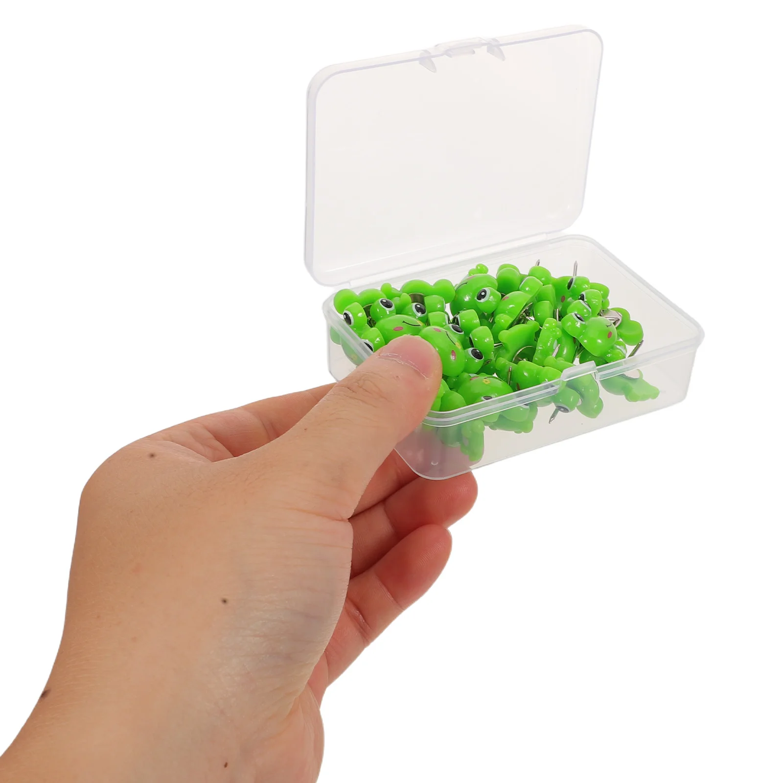 

30pcs Cartoon Frog Push Pins Cute Animal Thumbtacks For Wall Bulletin Board Decorative Office Supplies Kids Room Craft Project