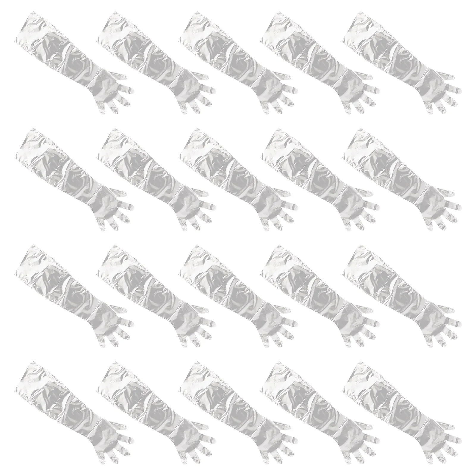 

50Pcs Veterinary Midwife Gloves Disposable Long Arm Livestock Delivering Gloves Five Finger for Cattle Pig Sheep Safe Sanitary