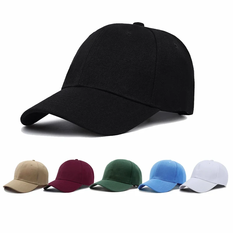 Unisex Hat Plain Curved Sun Visor Hat Outdoor Dustproof Baseball Solid Color Fashion Adjustable Leisure Caps Men Women