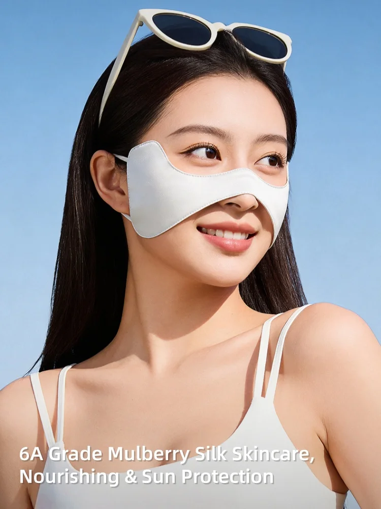 

Women's Sun Protection Face Mask Skin-Nourishing Eye-Protecting, High-Neck Design UV-Protective Breathable Soft, UPF 50+