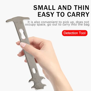 Fahrradketten -Indikator -Werkzeug, Messmesswerkzeug, 7 bis 12 Geschwindigkeit, Radsportreparaturwerkzeug 6 Hauptverkauf Elektrischer Leichter Schlüsselbund - №6