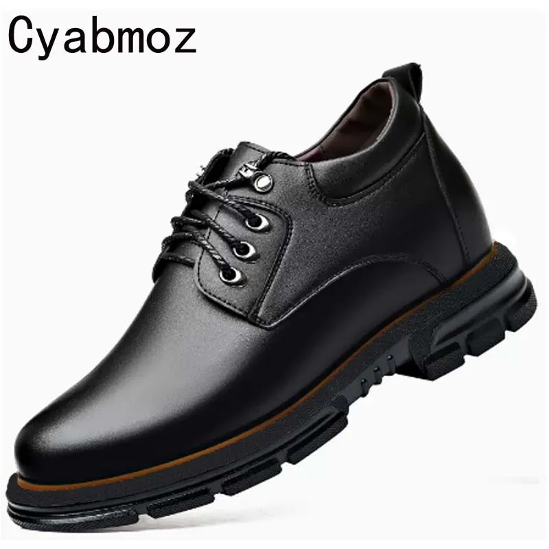 Men Tooling shoes Height Increasing Elevator Work Shoes with Hidden Insole Elevated Men Taller 6/8/10 cm Casual Shoes Sneakers