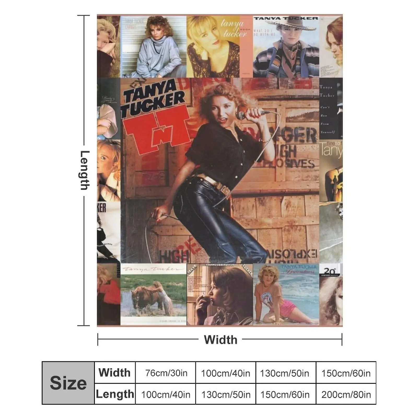 تانيا تاكر للمعجبين Ver 17 رمي بطانية ثقيلة متعددة الأغراض