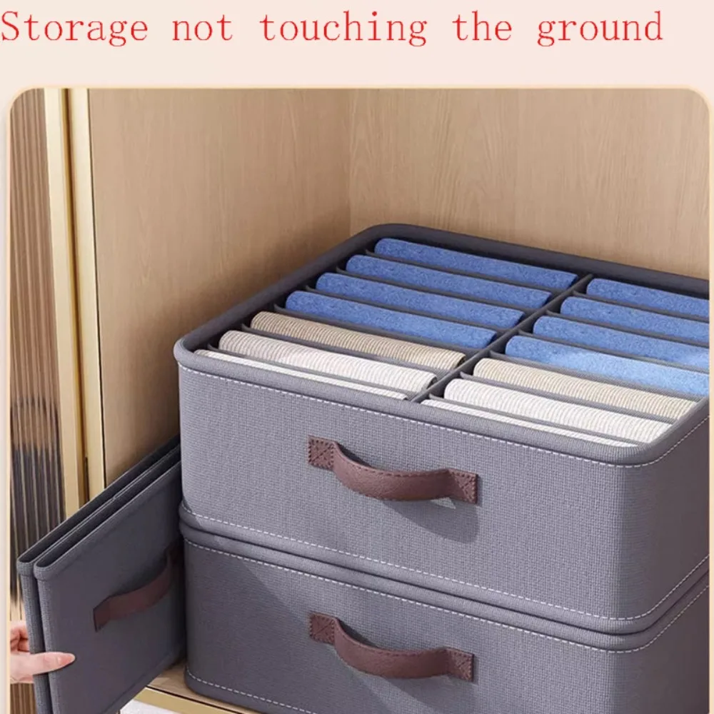 Wardrobe Clothes Storage Organizer Pants Sweater T-Shirt Storage Box With PP Board Cabinet Drawer Organizer Jeans Storage Box