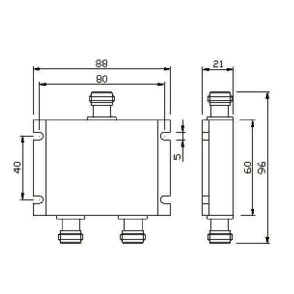 RF 동축 분배기, 1-3 웨이 전력 분배기, 300-500MHz 신호 부스터 분배기, N 암 50Ohm, 전력 분배기
