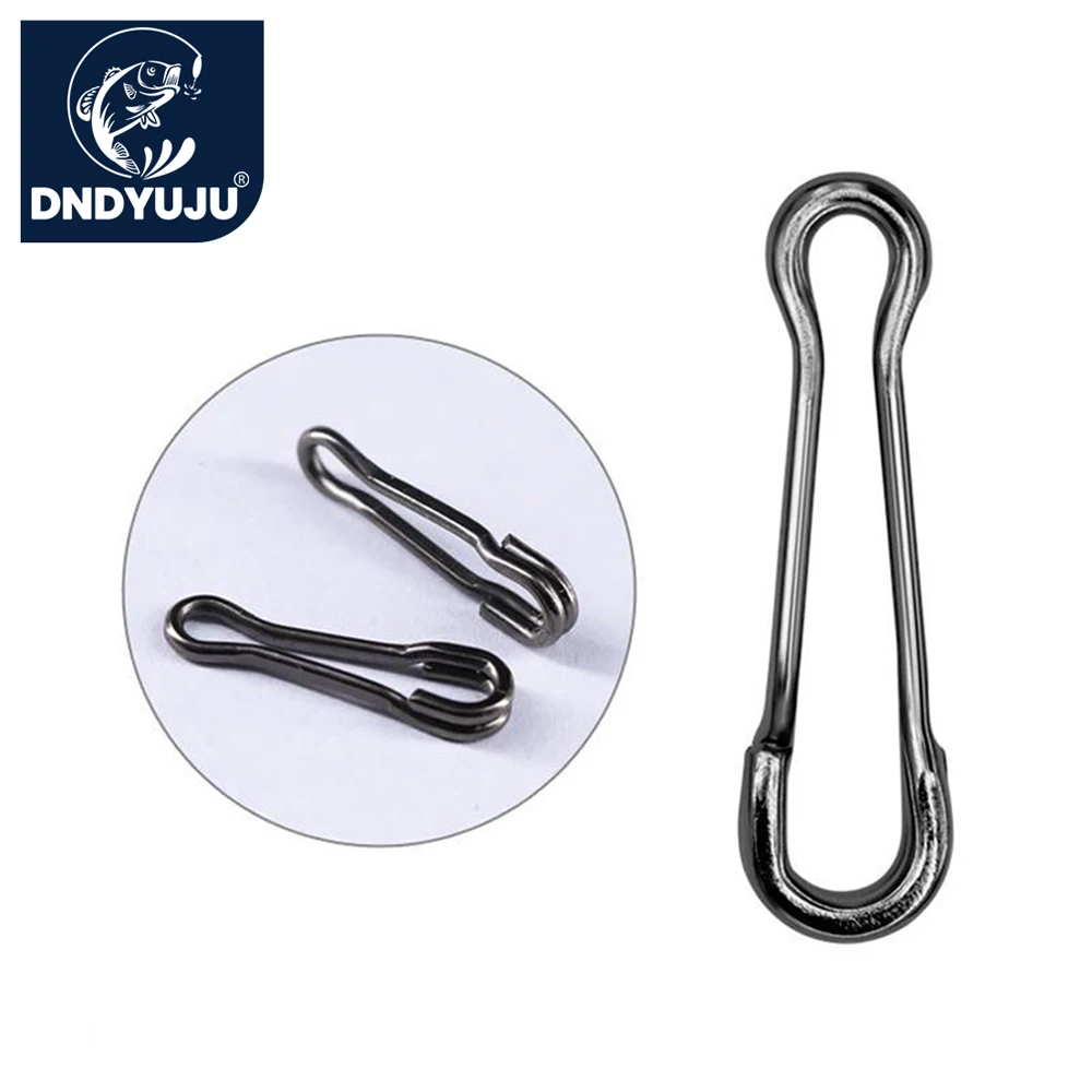 DNDYUJU 20 stücke Edelstahl Angeln Snap Angeln Barrel Wirbel Pin Köder Stecker Angeln Zubehör Angeln Werkzeuge Pesca