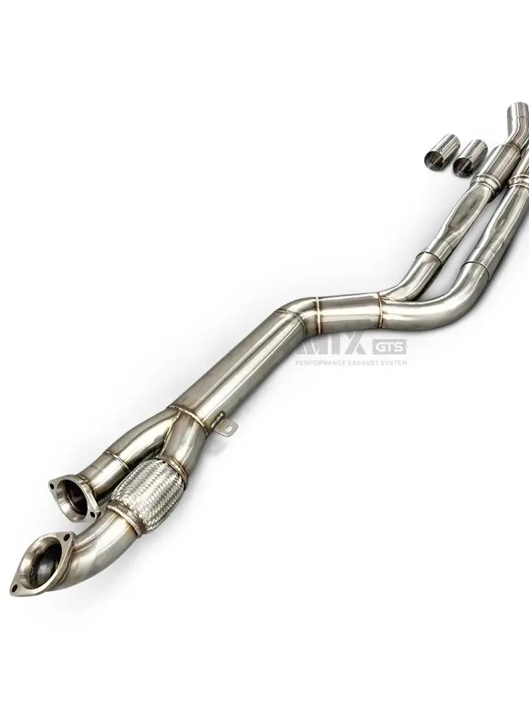 Direct factory wholesale car fitment Equal length mid section resonant tube car exhaust system suitable for BMW M3G80 M4G82