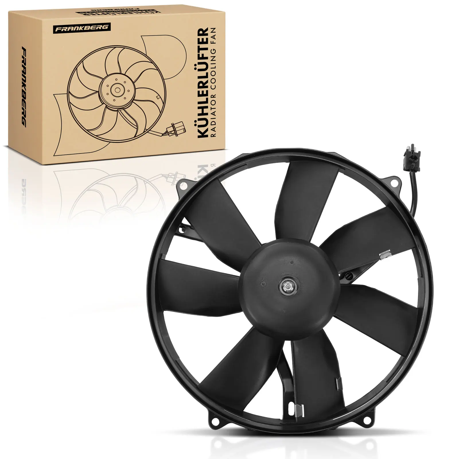 Frankberg 1x Motorkoelventilator Easy fan voor Mercedes-Benz W140 C140 R129 0015004793 0015000693 0015000593