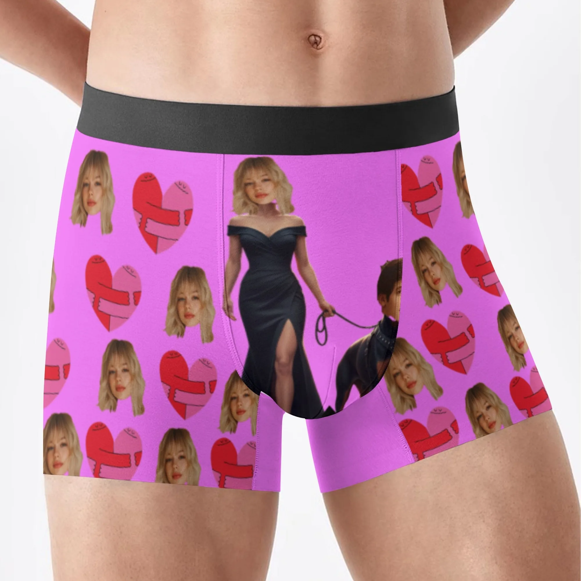 Personalized Face Photo Underwear Custom Boxer Briefs Custom Men Valentine's Day Gift For Husband Anniversary Gift for Dad view 4