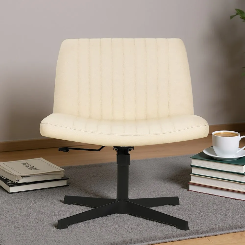 

Стул крест-накрест без подлокотников, современный офисный стул, регулируемый поворотный эргономичный стул без колес, туалетный столик для домашнего офиса