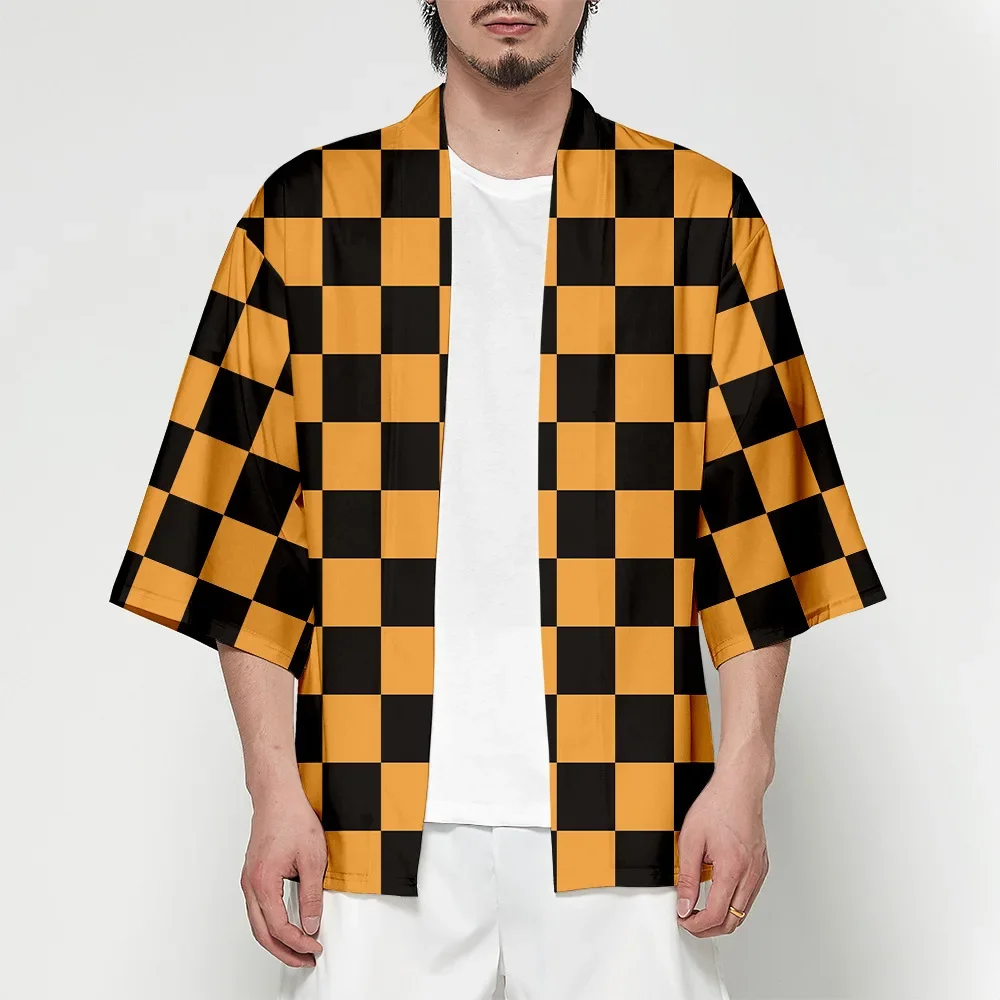 Demon Slayer Kimetsu No Yaiba Tanjiro Kamado Tomioka Giyuu Cosplay Costume Man Kimono Cardigan Woman Yukata Haori Shirt