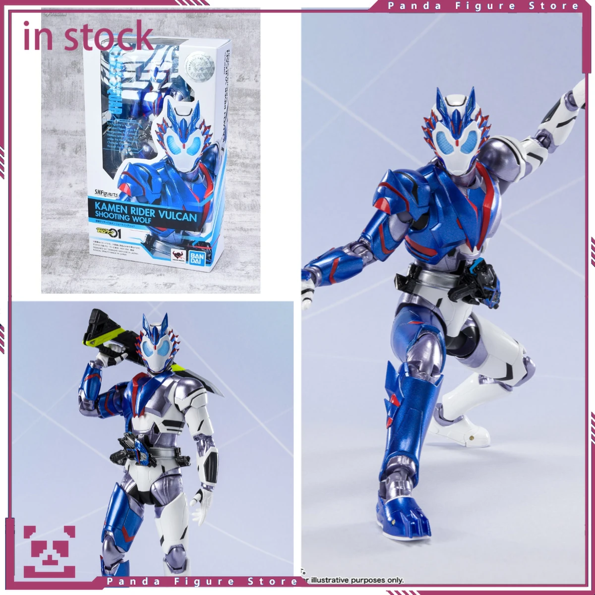 

IN STOCK BANDAI KAMEN RIDER 01 KAMEN RIDER VULCAN SHOOTING WOLF Action Figure Toys Collection Model Gift