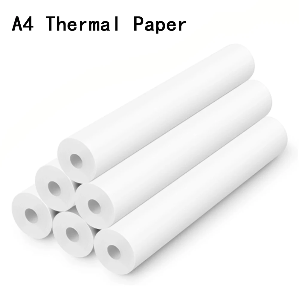 Термобумага формата А4, бумага для печати 210x30 мм, подходит для беспроводного Bluetooth-совместимого термопринтера формата А4, бумага для факса и машин
