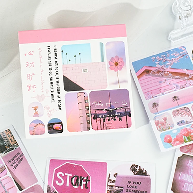 Mr Paper 40pcs/bag Crossroads Wind Series Landscape Theme Sticker Book Handbook Material Decoration DIY Phone Case Calendar