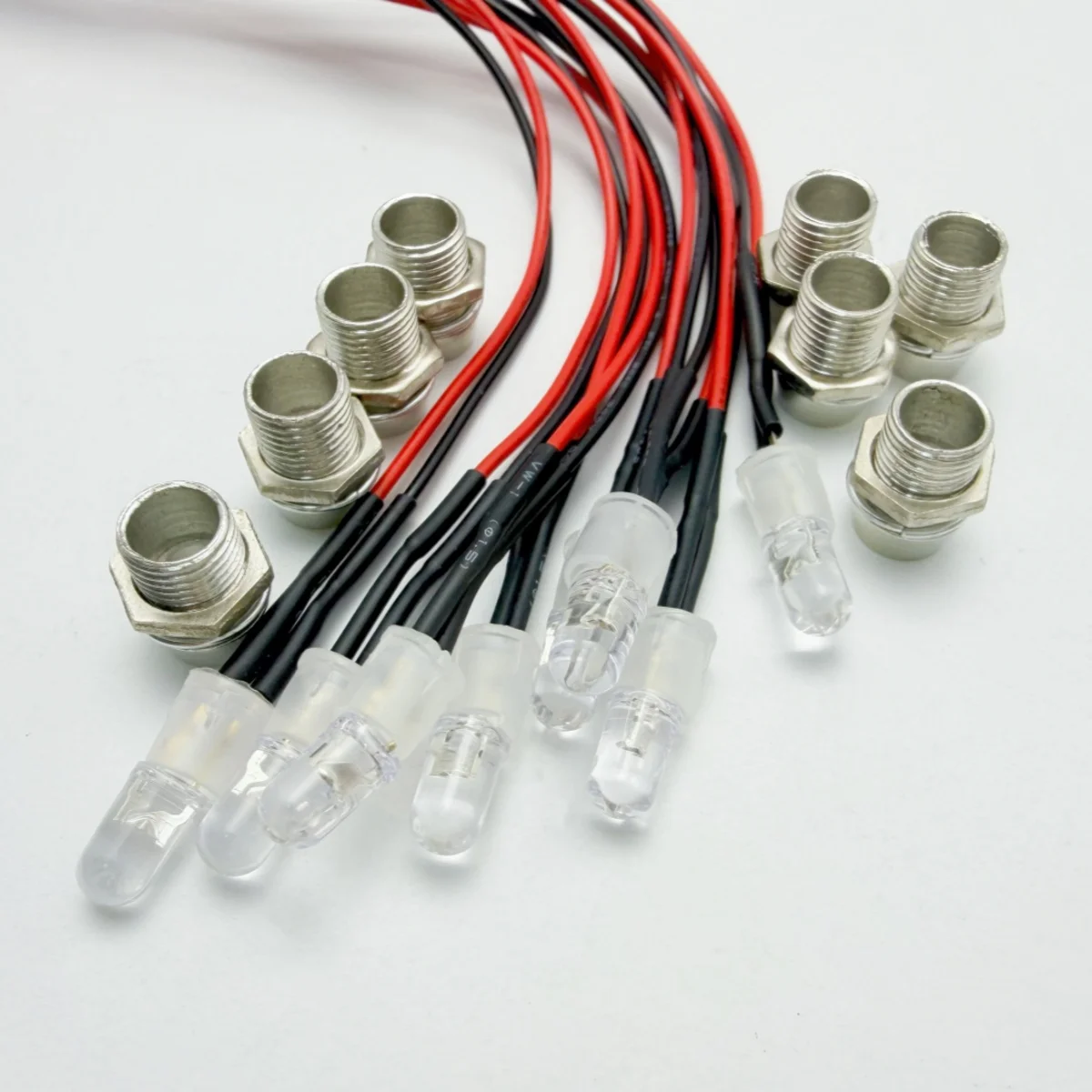 RC LED Headlights 2/4/6/8 Red White 3/5mm LED Lights Night Headlamps Taillight for RC Car Model Truck Crawler Drift Car gallery 1
