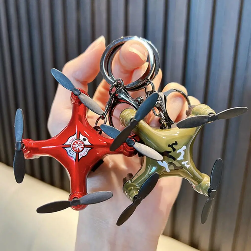 Drone Style Keychain Pendant Personalized Cartoon Mini Versatile Hanger Backpack Keychain Kids Schoolbag Keychain Pendant