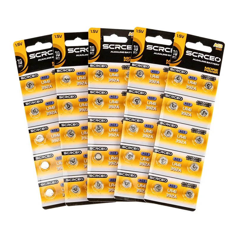 

LR41 AG3 SR41 384 392 L736f L736c 1.5V Alkaline Button Batteries 20-200PCS For Bow Sight Light Watch Thermometer