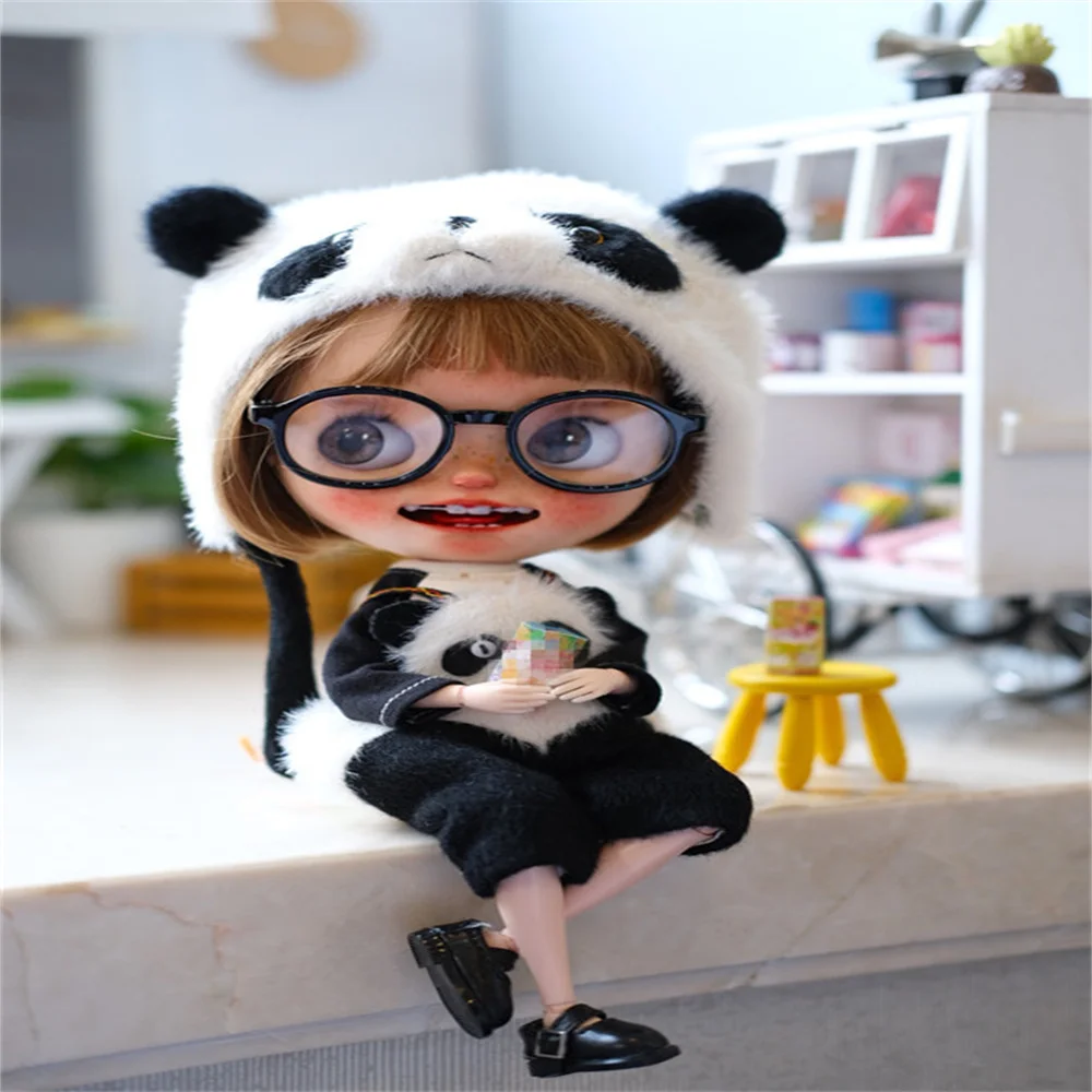 Blythes doll glasses fit in 1/6 fashion new macaron color retro art photo accessories colorful bezel color glasses sunglasses