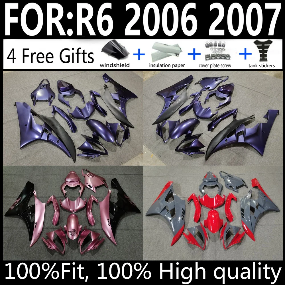 

Precision Fit Injection Fairing Kit For Yamaha YZF-R6 2006-2007 Bodywork Cowling Set High Grade Fitment