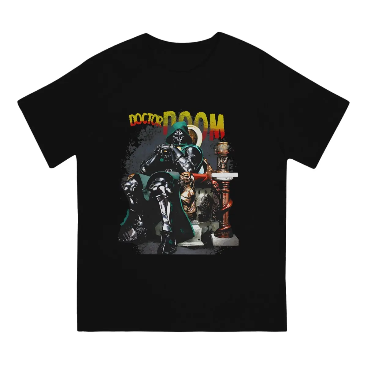 Cool Men's T Shirt Marvel Doctor Doom Funny Tees Short Sleeve Round Neck T-Shirts Pure Cotton Adult Clothing