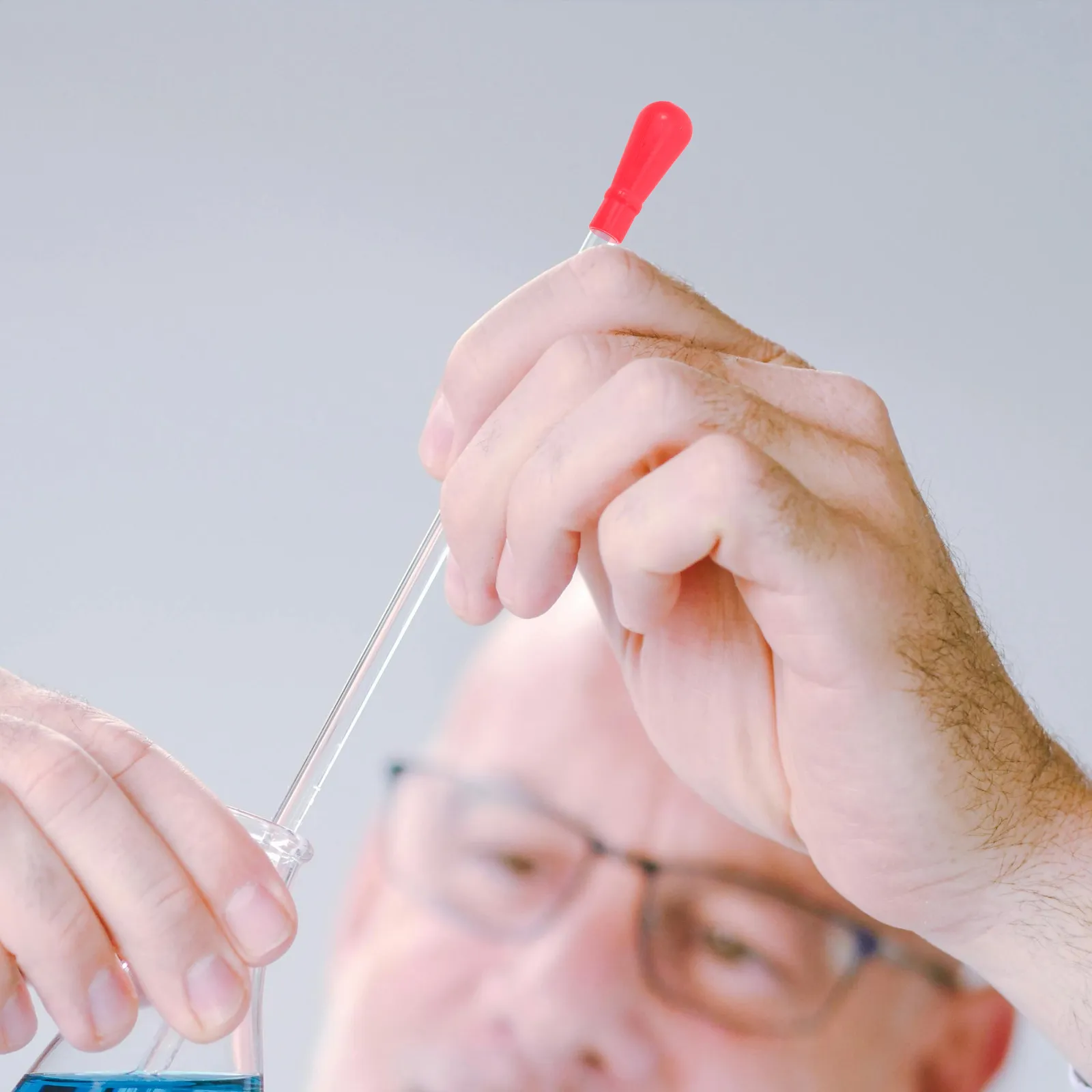 40Pcs Red Silicone Dropper Caps Secure Fit Easy Install Chemical Resistant Universal Glass Pipette Laboratory Accessories