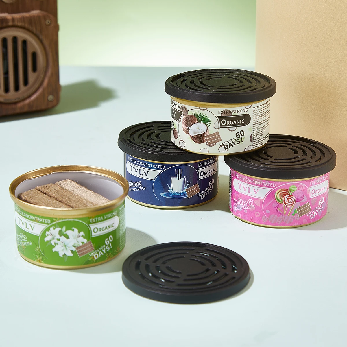 Vielseitige Auto-Aromatherapie, Langanhaltender Raumduft, Feste Auto-Duftcreme, Toiletten-Duft Aromatherapie