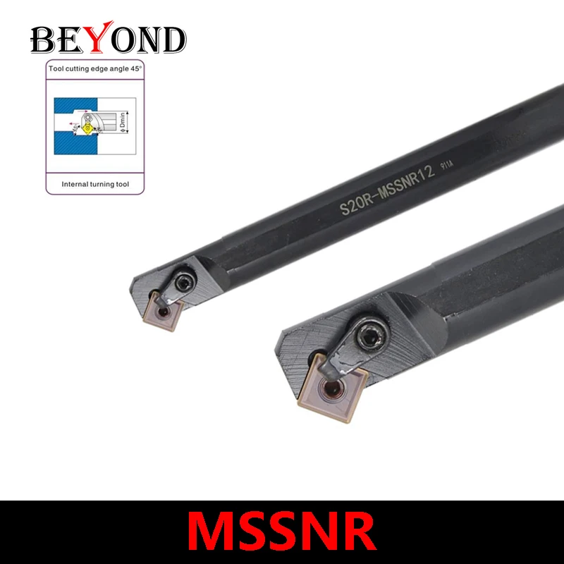

BEYOND S20R-MSSNR12 S25S-MSSNR12 S32T-MSSNR12 MSSNL12 Internal Tools Shank MSSNR MSSNL Lathe CNC Cutter Use SNMG12