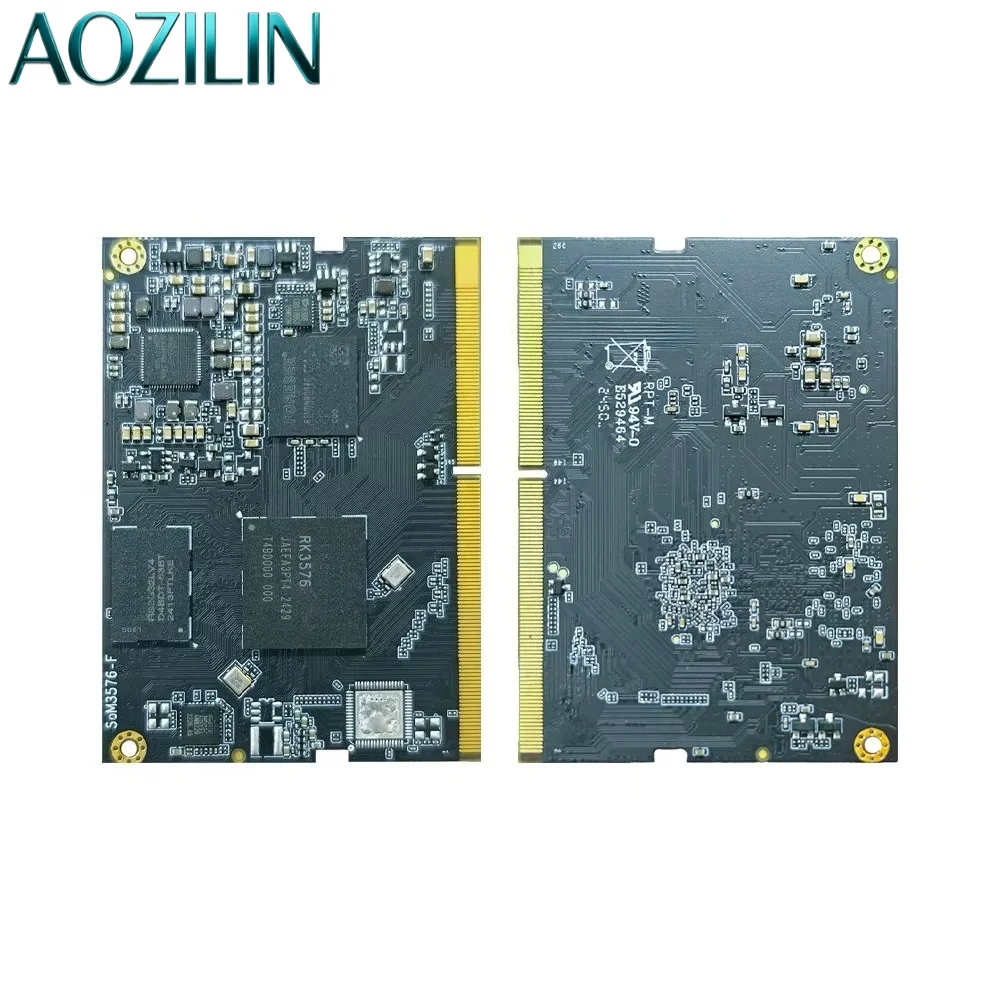 AOZILIN Rockchip RK3576 AI SOM Module Octa-Core Android 14 6TOPS NPU 4K Output Edge Computing Dev Kit
