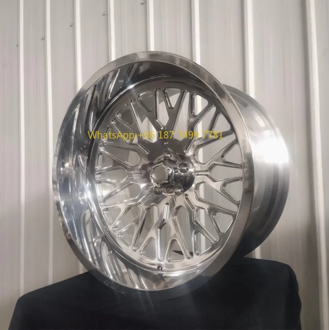 

Новые роскошные высокопроизводительные кованые колеса из алюминиевого сплава для грузовиков H-стиля 22X12 24X14 24X12 26X12 28X16 дюймов