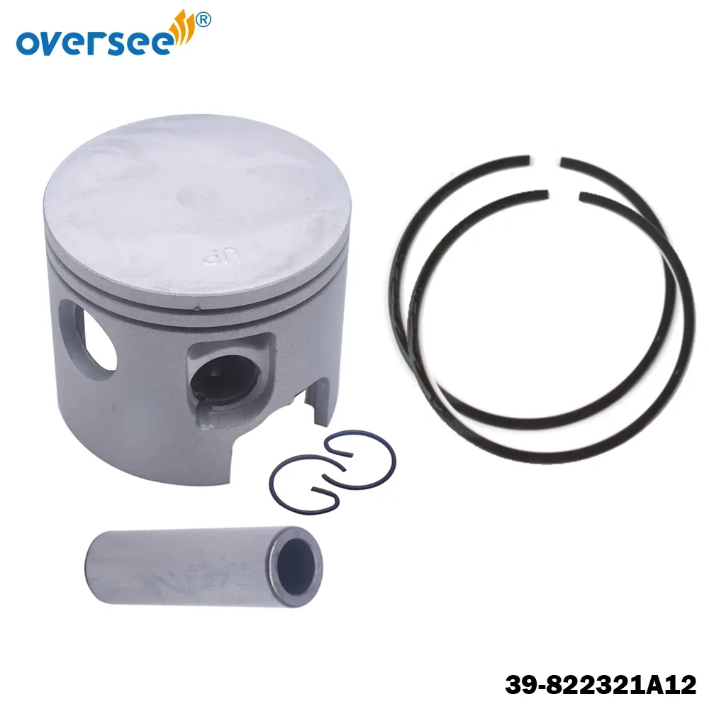 

2704-826191T4 Комплект поршней Std с кольцом для подвесного двигателя Mercury 75-90-100HP L3 L4 Pro 14470 Mariner 65-125HP 821896A6 826191T4