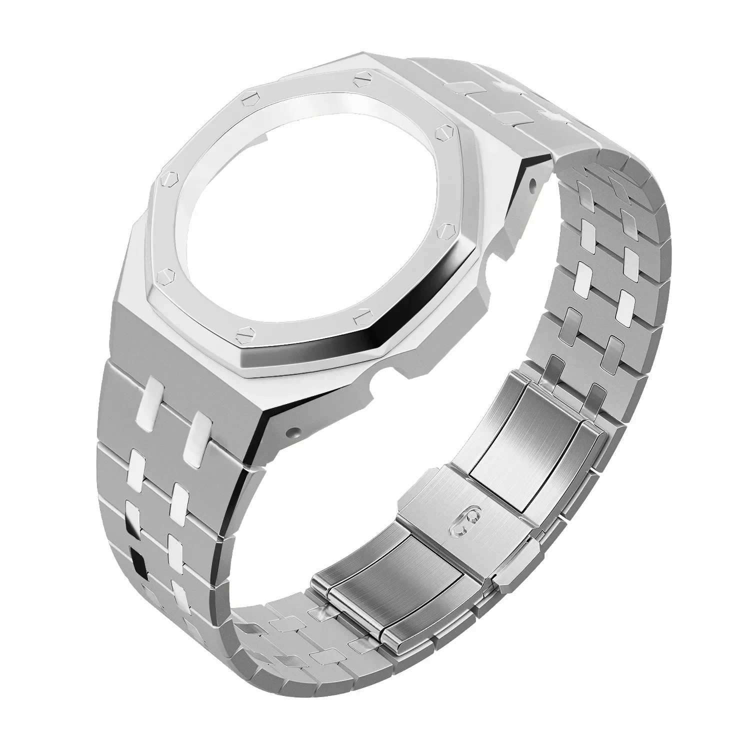 Stainless Steel Strap for  Replacement Accessories Bezel Watch Band and Case