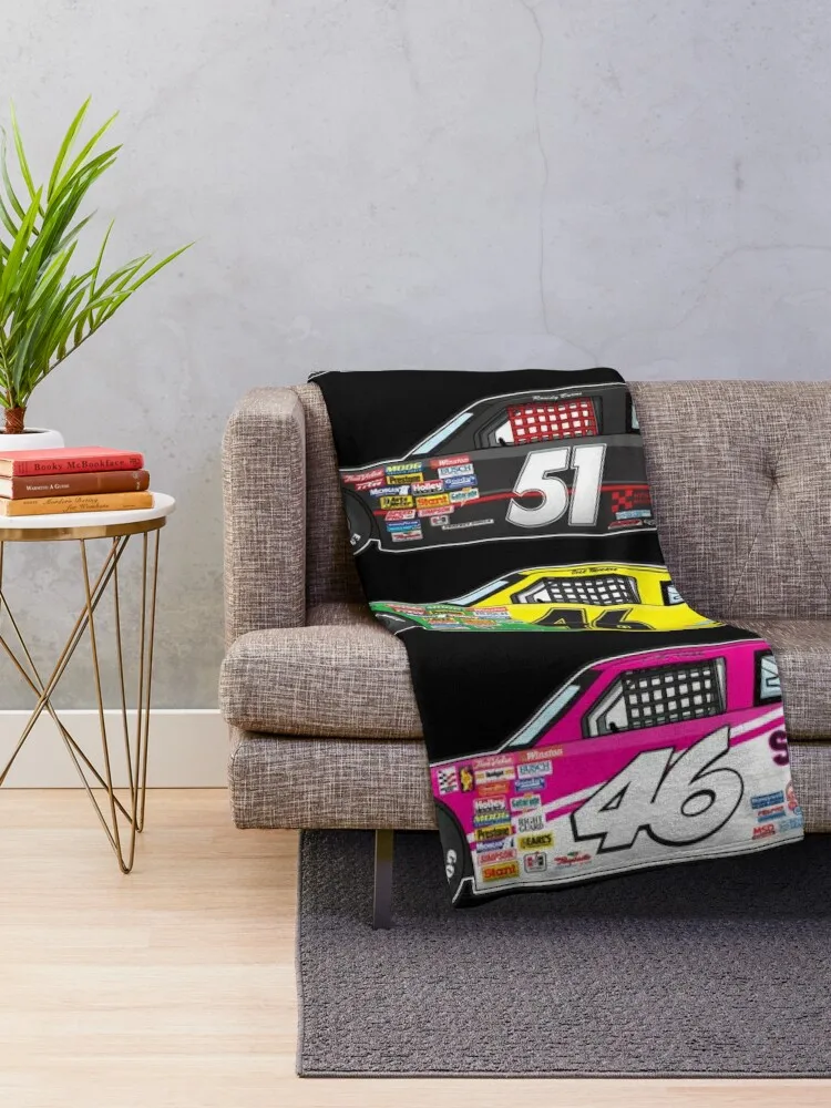 Days of Thunder Car Collection Illustration, Cole Trickle, Rowdy Burns Throw Blanket manga Luxury Throw Blankets