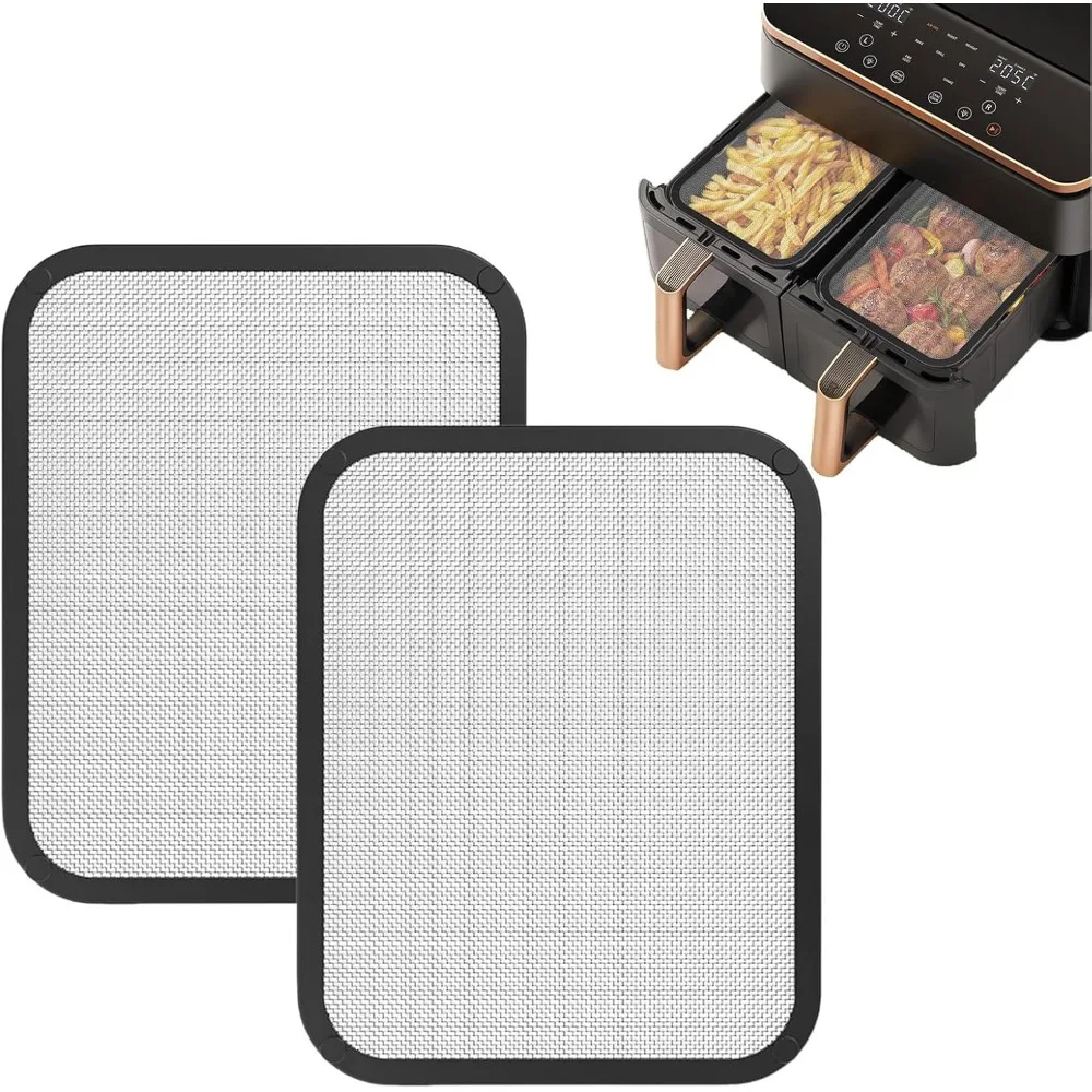 2 pezzi di accessori per friggitrice ad aria calda, accessori anti-schizzi, protezione magnetica contro la fuoriuscita di grasso, facile installazione