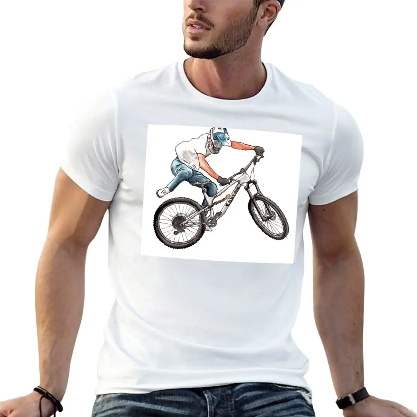 New Fabio Wibmer Nac-Nac Poster T-Shirt blue archive graphic tee shirt street wear heavy weight t shirts for men