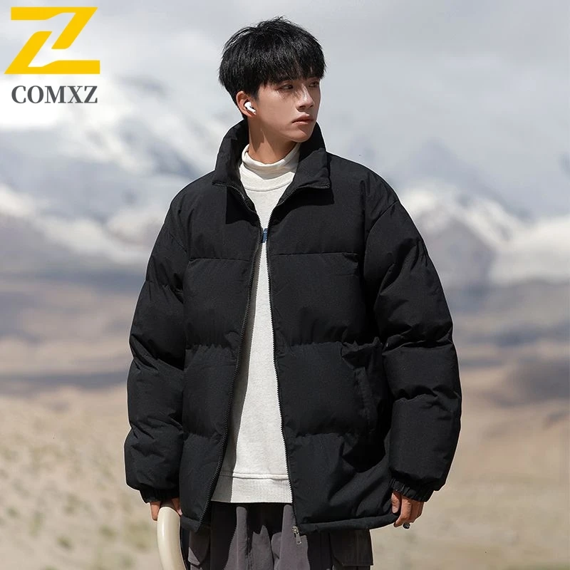 

2025 New Padded Jacket Winter New Stand Collar Thick Warm Weather Resistant Windproof Coat Outdoor Skiing Camping Parka Coat