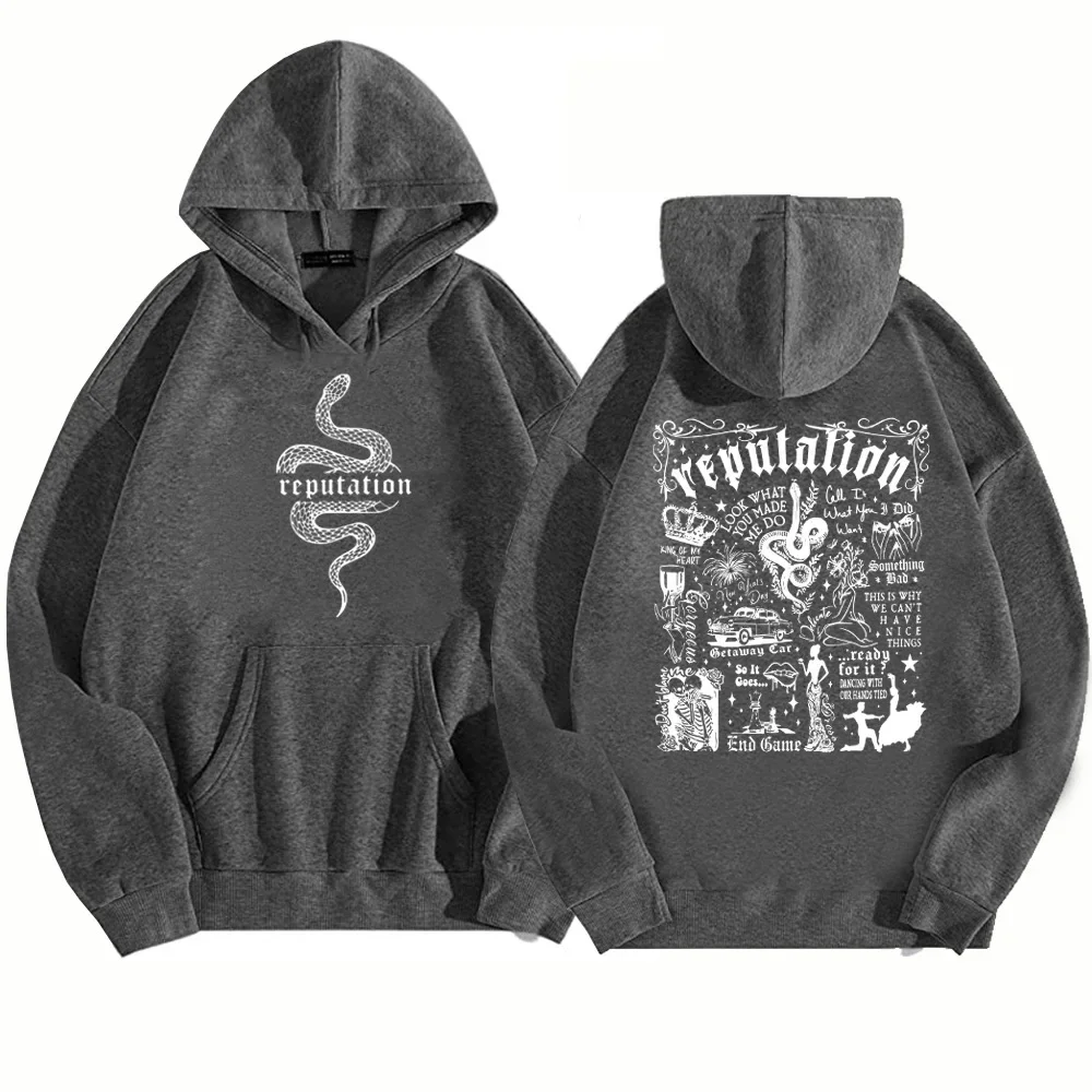 Reputation Hoodie Pop Music Hoodie Taylor Music Sweatshirt Music Lovers Gift Pullover Tops Streetwear Free shipping