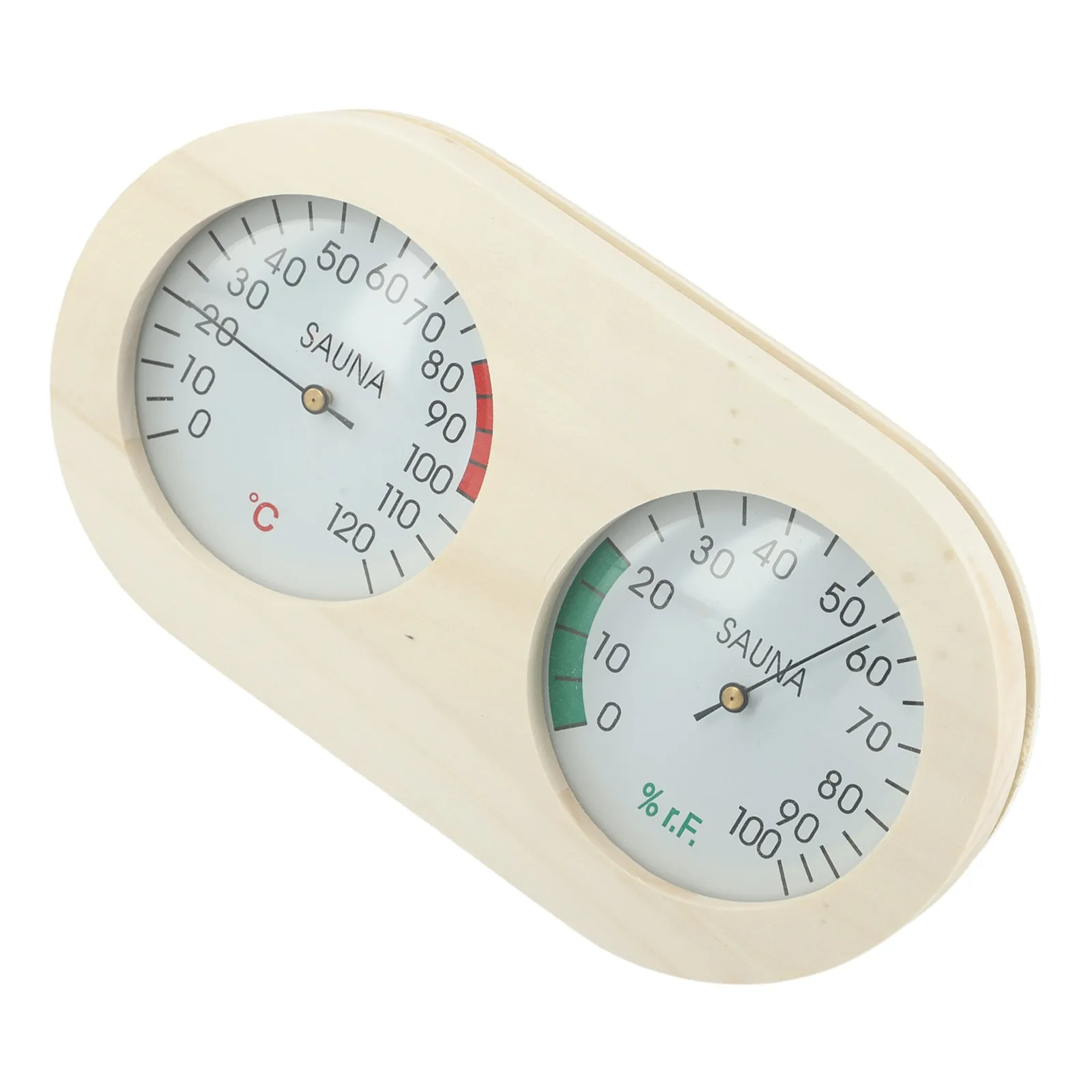 

Humidity Gauge Hygrometer Device Sauna Environment Natural Wood Material Practical Usage User-Friendly 235*130mm
