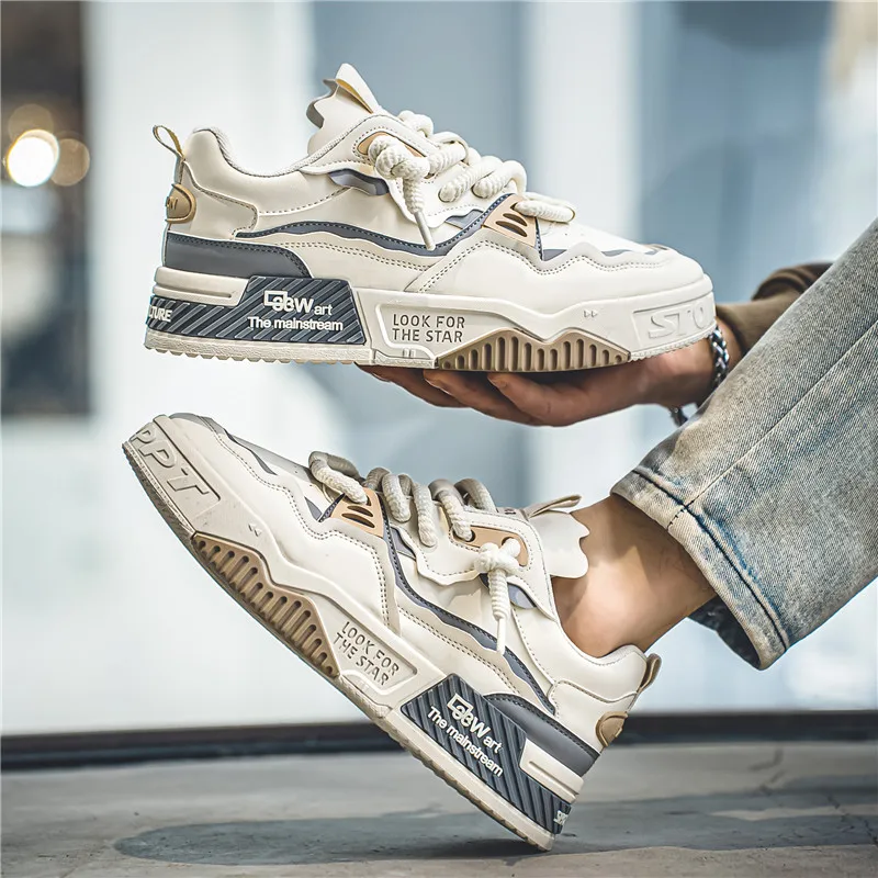 

Male Sneakers Shoes For Man Men Shoes Breathable Lightweight Street Fashion Durable Walking Sneaker For Teens