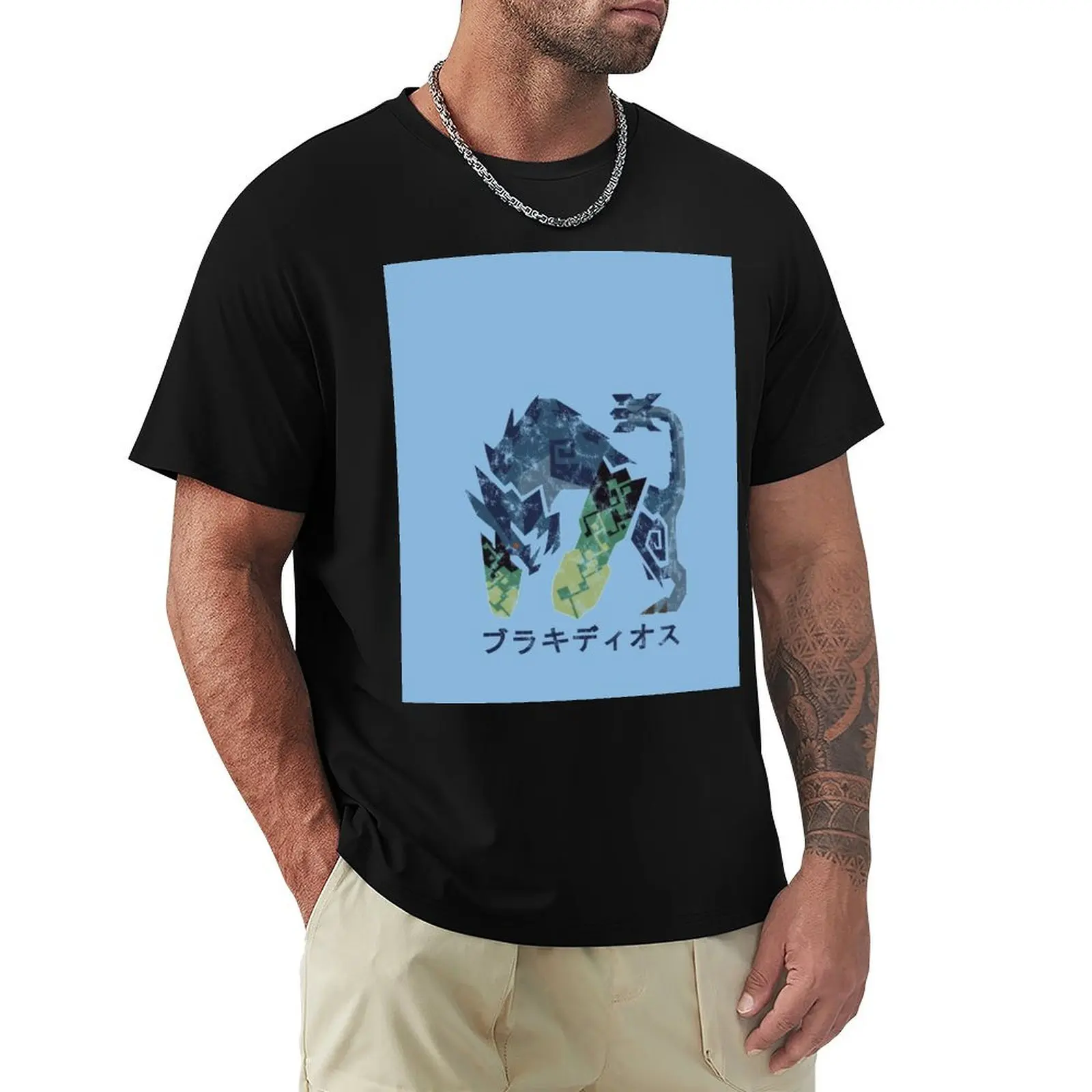 

Monster Hunter World Iceborne Brachydios Kanji Icon T-Shirt oversized t shirt summer 2025 customs sports fans mens clothing