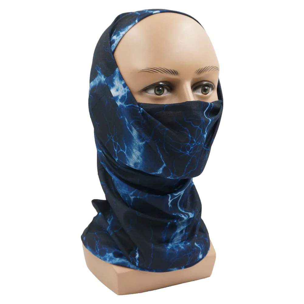 Colorful Printing Face Bandana Headband Art Painting Hiking Neck Gaiter Warmer Seamless Tube Covering Cycling Fishing Headscarf