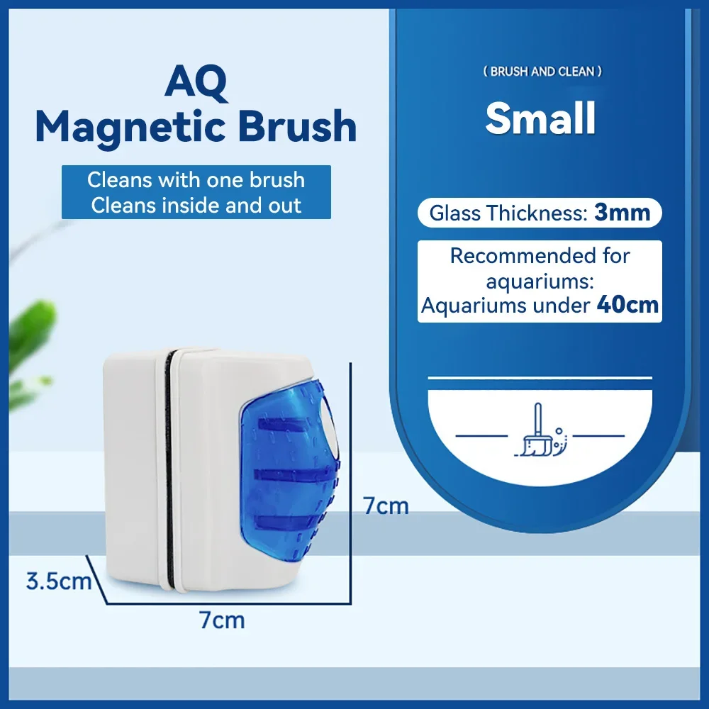 Super Magnetic Aquarium Cleaning Brush Aquarium Glass Scraper Cleaner Floating Aquarium Cleaner Glass Scraper Cleaning Tools