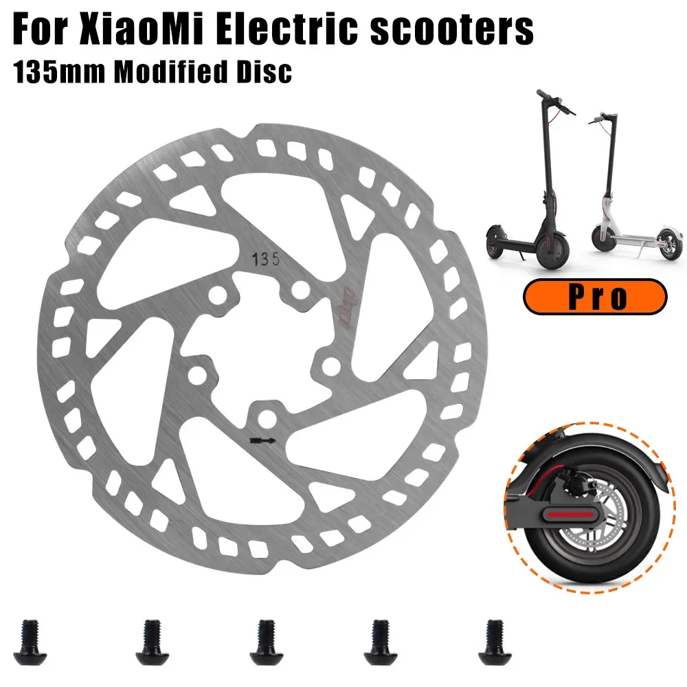 135MM Stainless Steel Xtech Brake Disk With Screws Electric Scooter Accessories Brake Rotor For Xiaomi M365 1s Pro 2 Mi3 Parts