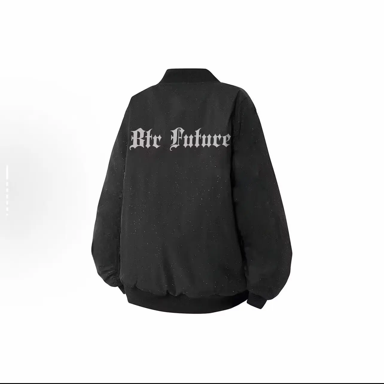 

Trendy and fashionable new spring baseball jacket with patchwork sleeves and floral design, trendy casual jacket